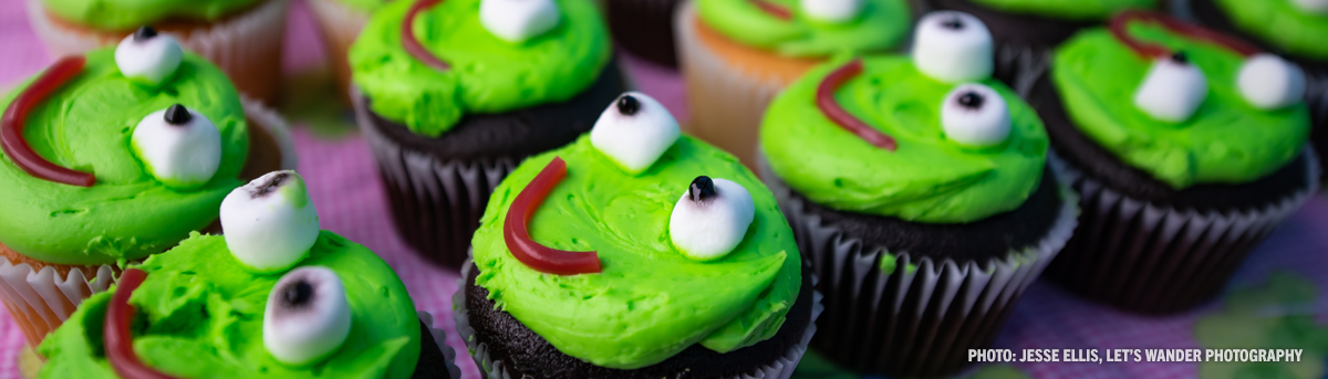 frog cupcakes